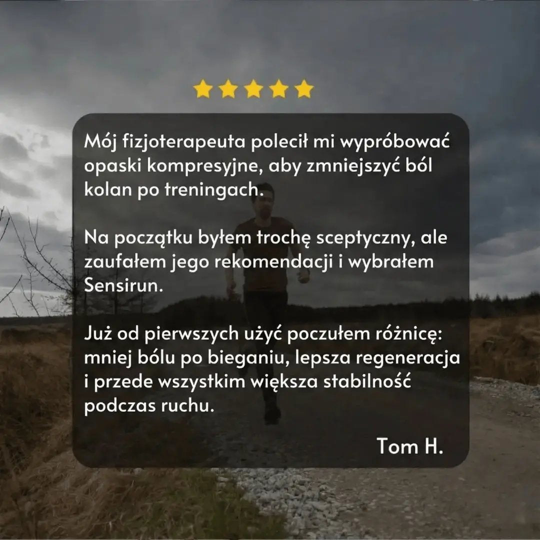 Opaska kompresyjna na kolano i nogę