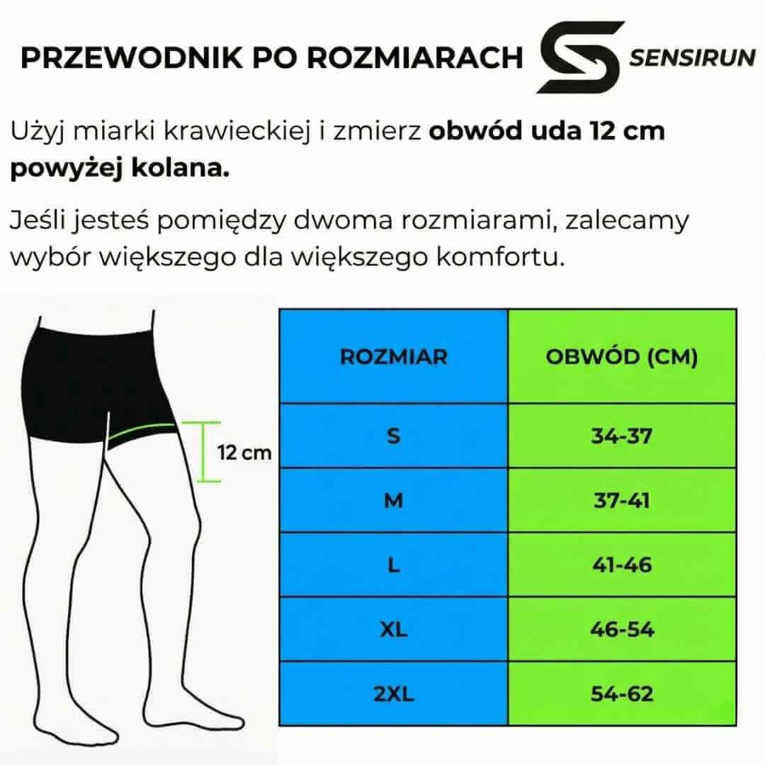 Opaska kompresyjna na kolano i nogę