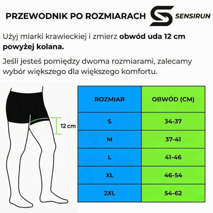 Opaska kompresyjna na kolano i nogę