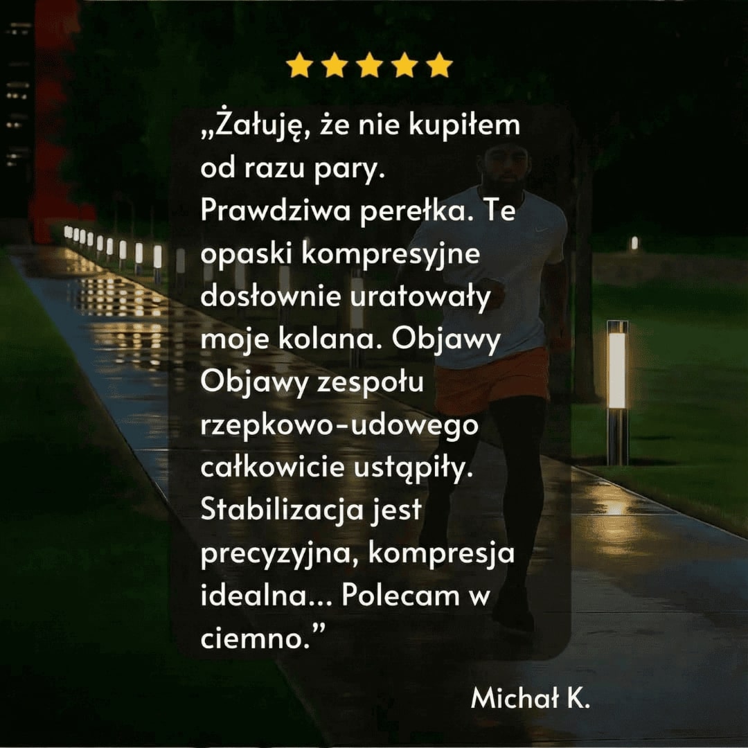 Opaska kompresyjna na kolano i nogę